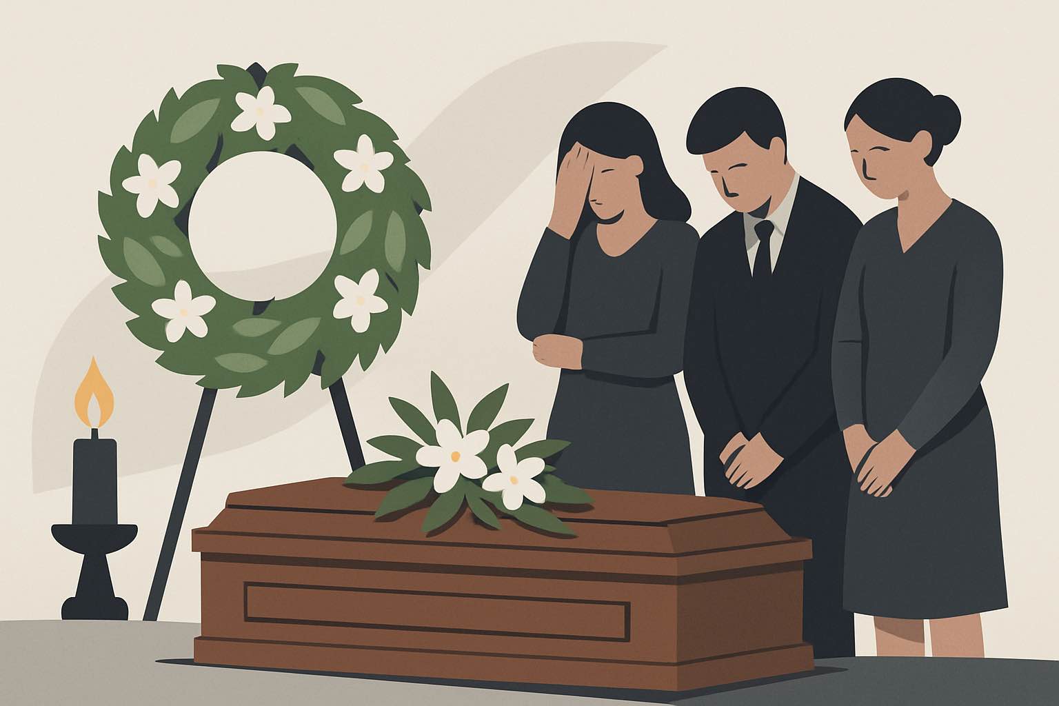 Jak probíhá pohřeb – ilustrační obrázek